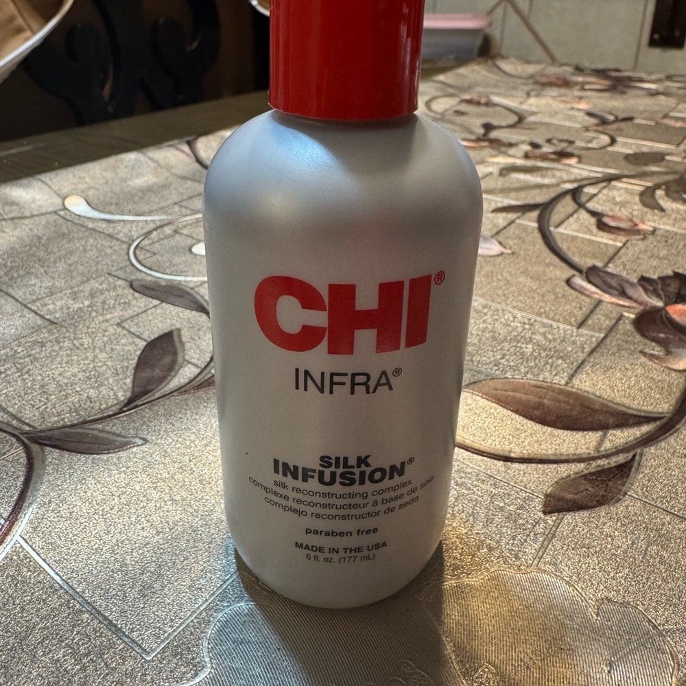 NEW!! CHI Infra Silk Infusion Hair Heat Protectant - Red and Silver